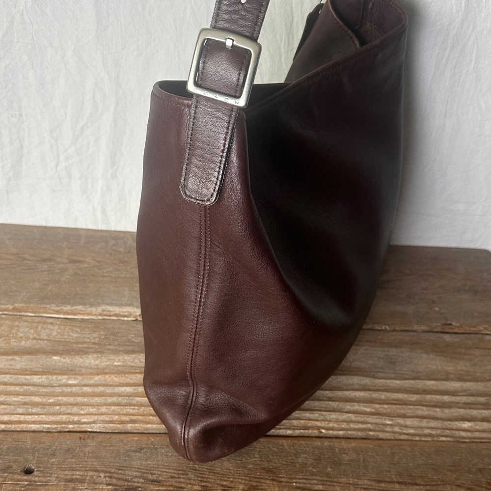 Coach Rich Brown Leather Slim Legacy Shoulder Bag - Picture 5 of 11